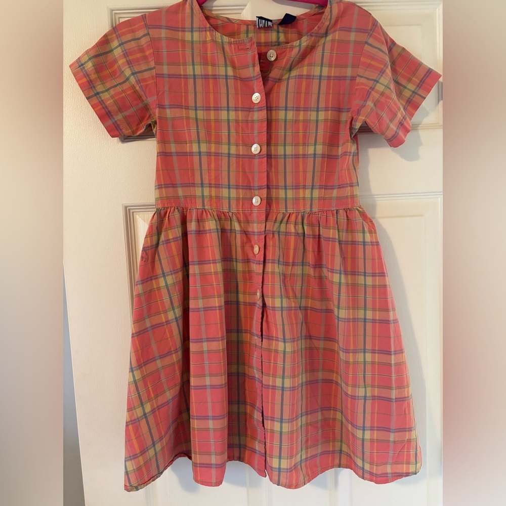 GAP plaid cotton cute dress